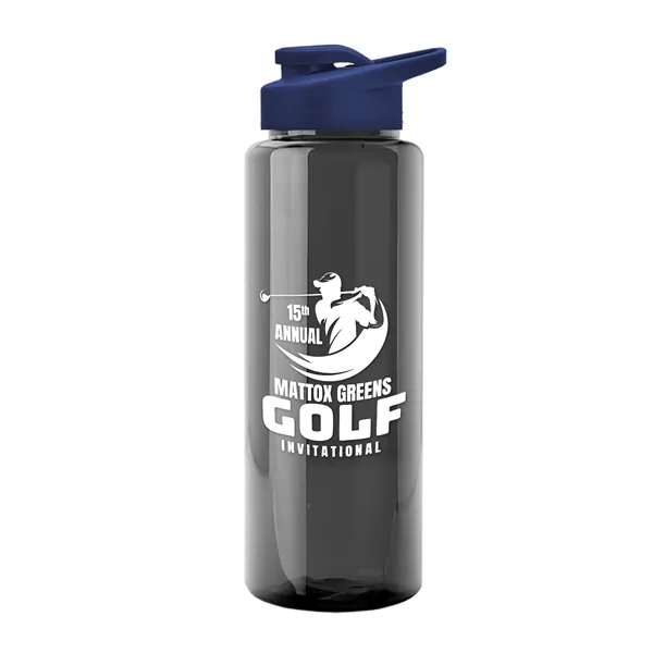 Guzzler 32 Oz. Transparent Bottle W/ Snap Lid... from ASI 40480 Koozie Group