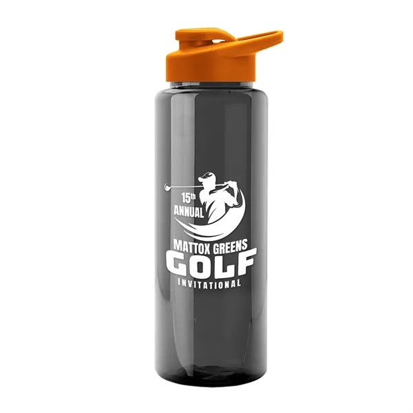 Guzzler 32 Oz. Transparent Bottle W/ Snap Lid... from ASI 40480 Koozie Group