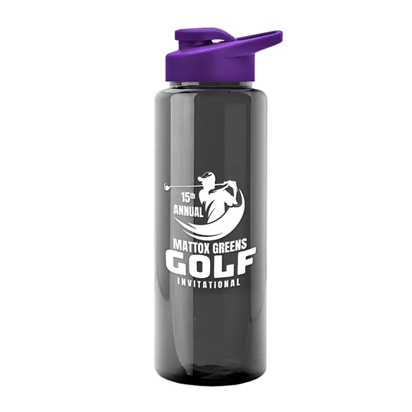 Guzzler 32 Oz. Transparent Bottle W/ Snap Lid... from ASI 40480 Koozie Group