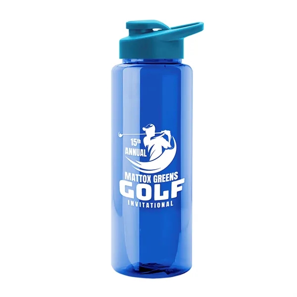 Guzzler 32 Oz. Transparent Bottle W/ Snap Lid... from ASI 40480 Koozie Group