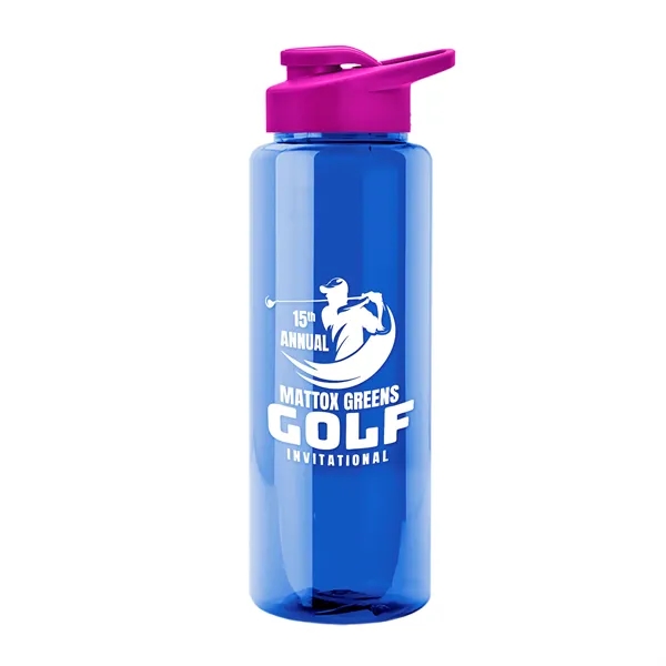 Guzzler 32 Oz. Transparent Bottle W/ Snap Lid... from ASI 40480 Koozie Group