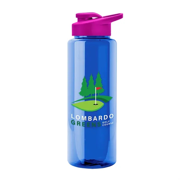 Guzzler 32 Oz. Transparent Bottle W/ Snap Lid... from ASI 40480 Koozie Group