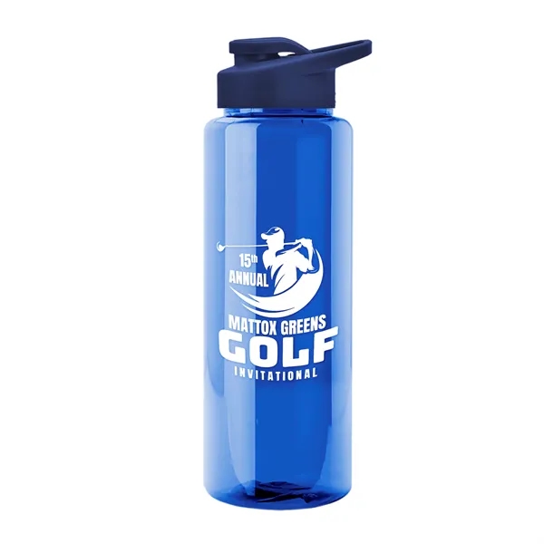 Guzzler 32 Oz. Transparent Bottle W/ Snap Lid... from ASI 40480 Koozie Group