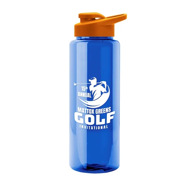 Guzzler 32 Oz. Transparent Bottle W/ Snap Lid... from ASI 40480 Koozie Group