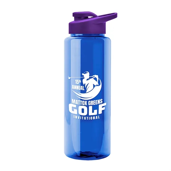 Guzzler 32 Oz. Transparent Bottle W/ Snap Lid... from ASI 40480 Koozie Group