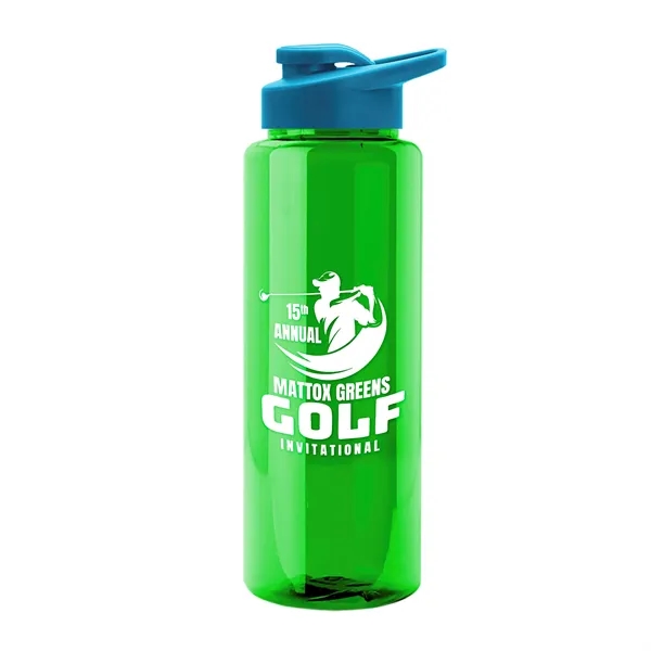 Guzzler 32 Oz. Transparent Bottle W/ Snap Lid... from ASI 40480 Koozie Group
