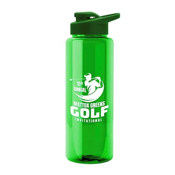Guzzler 32 Oz. Transparent Bottle W/ Snap Lid... from ASI 40480 Koozie Group