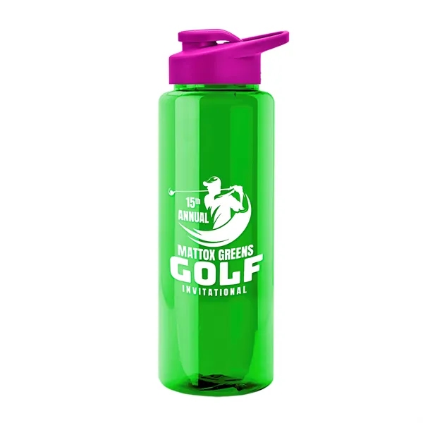 Guzzler 32 Oz. Transparent Bottle W/ Snap Lid... from ASI 40480 Koozie Group