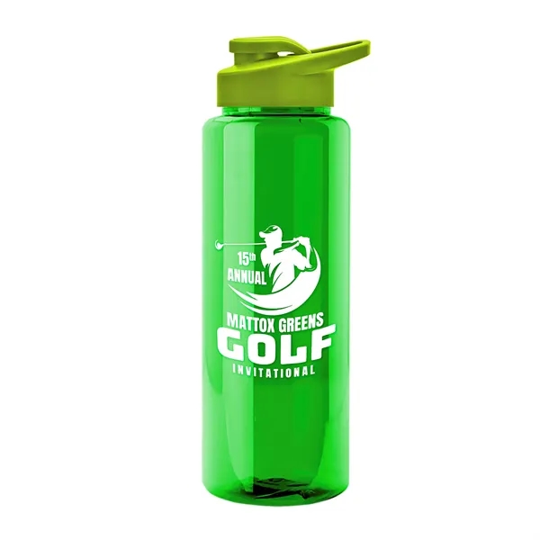 Guzzler 32 Oz. Transparent Bottle W/ Snap Lid... from ASI 40480 Koozie Group