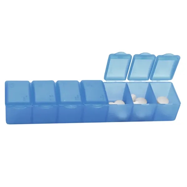 Seven day pill case holds a weeks worth of pills. Made... from ASI 40480 Koozie Group