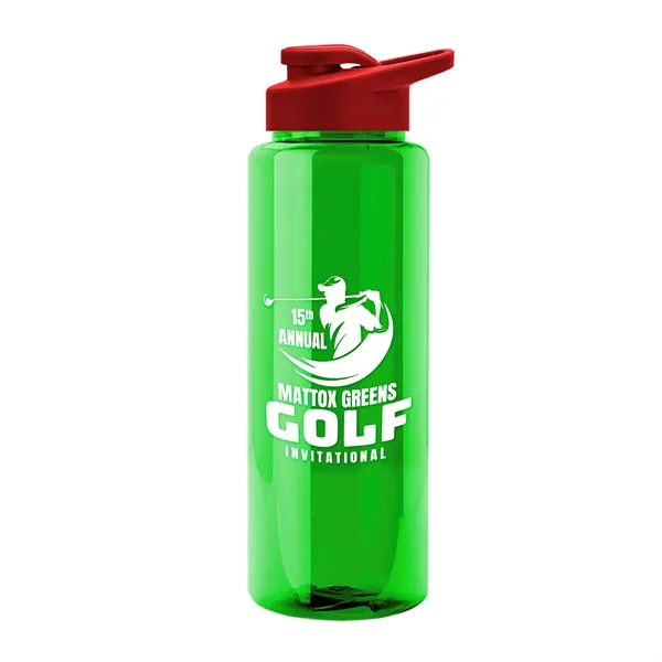 Guzzler 32 Oz. Transparent Bottle W/ Snap Lid... from ASI 40480 Koozie Group