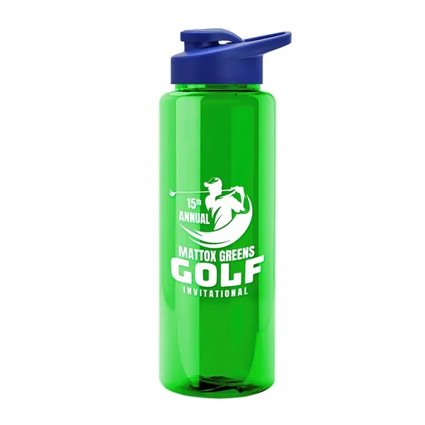 Guzzler 32 Oz. Transparent Bottle W/ Snap Lid... from ASI 40480 Koozie Group
