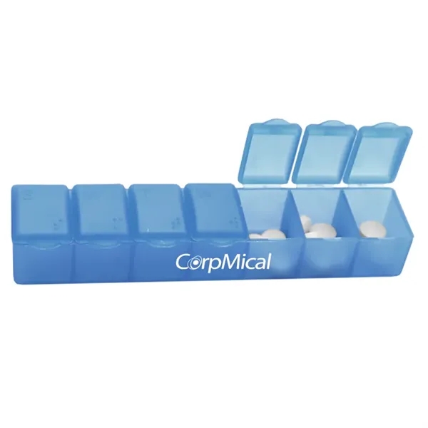 Seven day pill case holds a weeks worth of pills. Made... from ASI 40480 Koozie Group