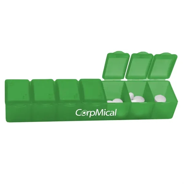 Seven day pill case holds a weeks worth of pills. Made... from ASI 40480 Koozie Group