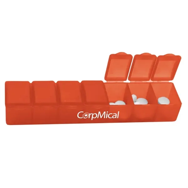 Seven day pill case holds a weeks worth of pills. Made... from ASI 40480 Koozie Group