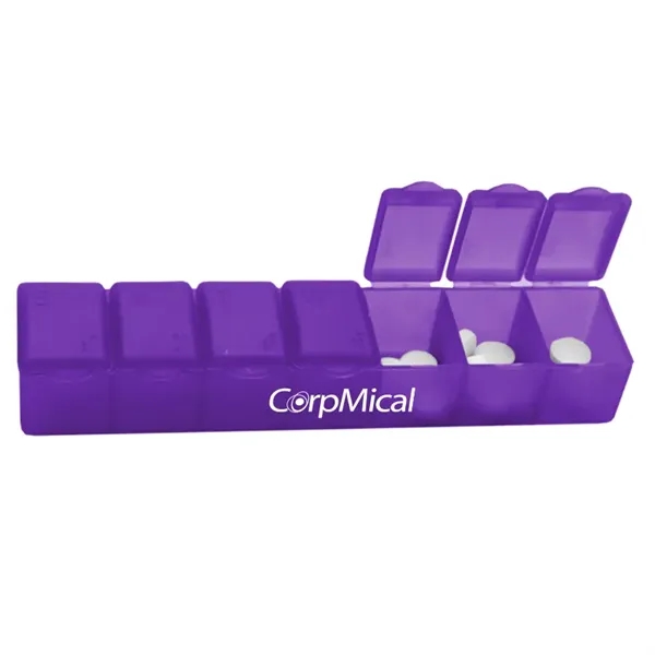 Seven day pill case holds a weeks worth of pills. Made... from ASI 40480 Koozie Group