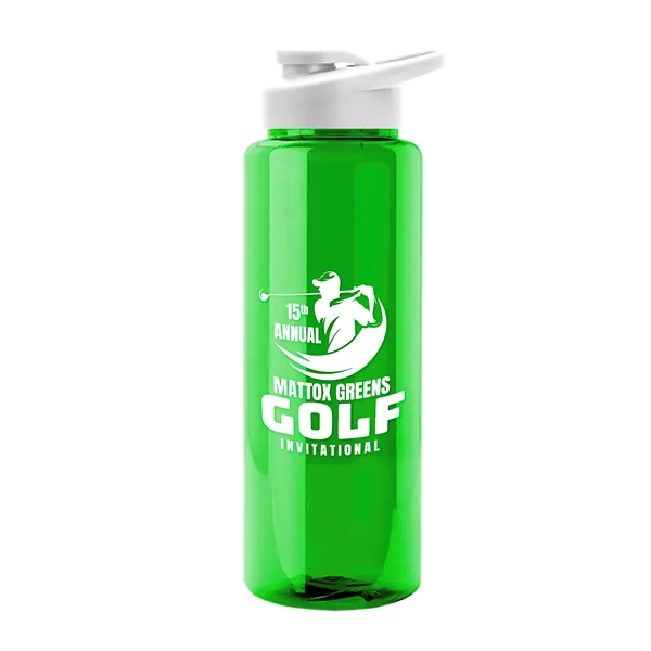 Guzzler 32 Oz. Transparent Bottle W/ Snap Lid... from ASI 40480 Koozie Group