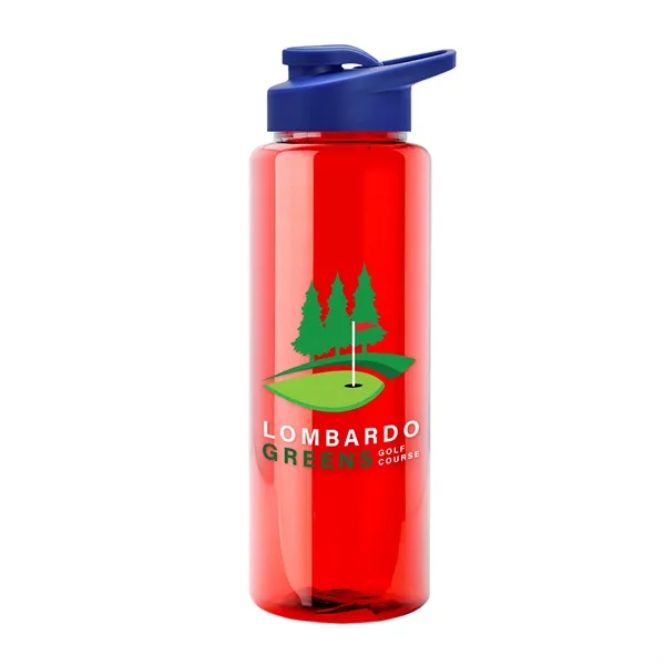 Guzzler 32 Oz. Transparent Bottle W/ Snap Lid... from ASI 40480 Koozie Group