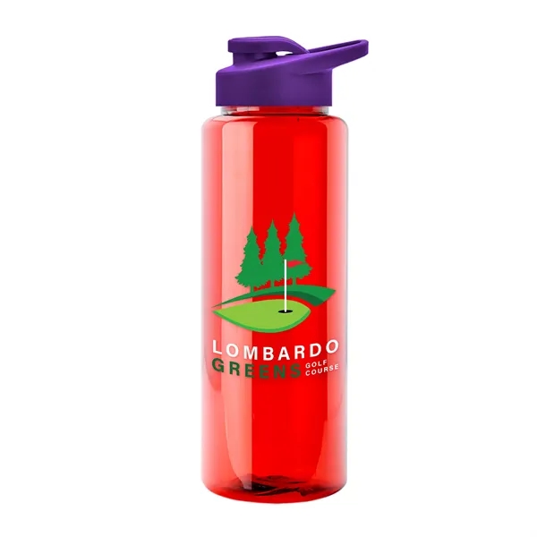 Guzzler 32 Oz. Transparent Bottle W/ Snap Lid... from ASI 40480 Koozie Group