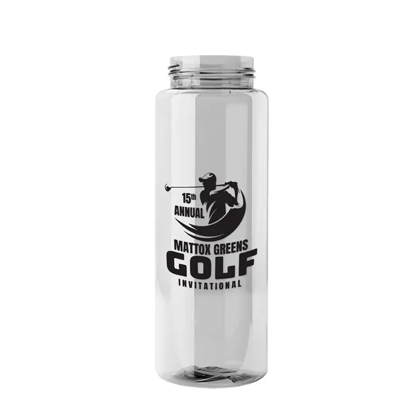 Guzzler 32 Oz. Transparent Bottle W/ Snap Lid... from ASI 40480 Koozie Group