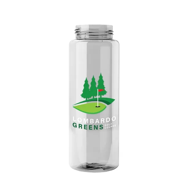 Guzzler 32 Oz. Transparent Bottle W/ Snap Lid... from ASI 40480 Koozie Group