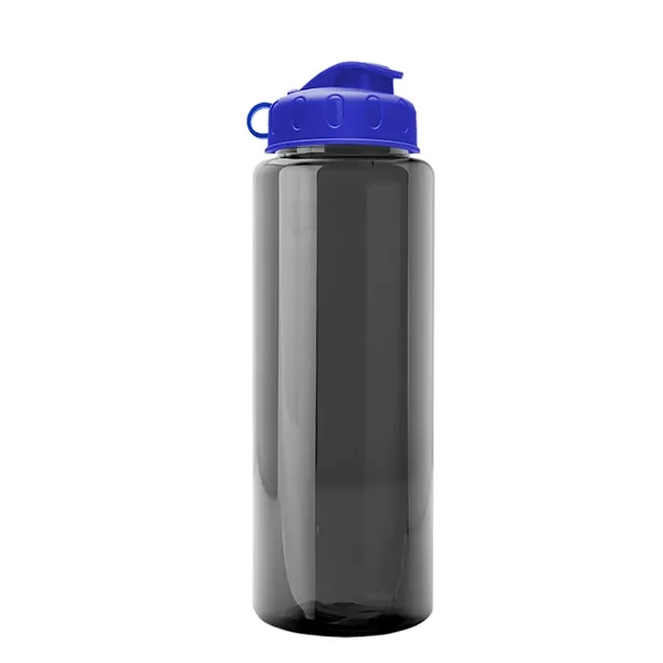Transparent sports bottle, 32 oz. made of recycled PETE with flip... from ASI 40480 Koozie Group