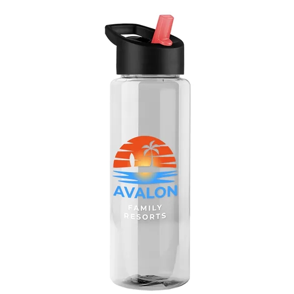 Guzzler 32 Oz. Transparent Bottle with Straw Handle Lid... from ASI 40480 Koozie Group