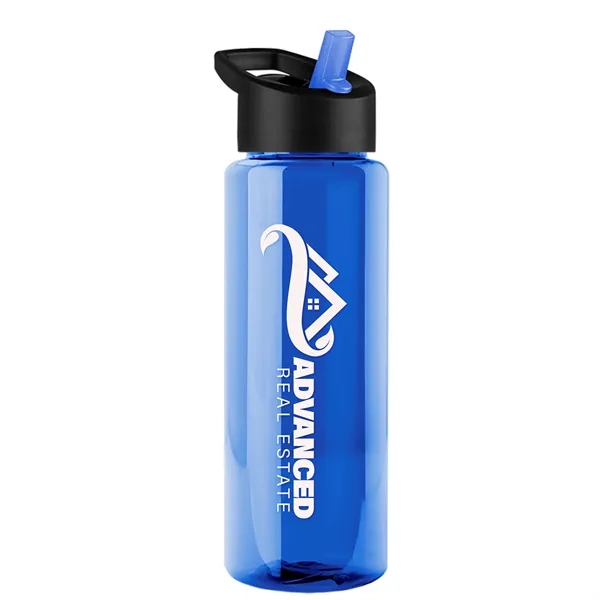 Guzzler 32 Oz. Transparent Bottle with Straw Handle Lid... from ASI 40480 Koozie Group