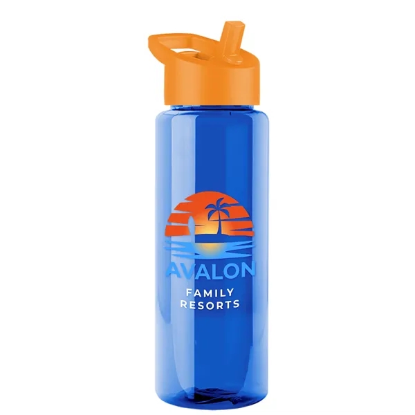 Guzzler 32 Oz. Transparent Bottle with Straw Handle Lid... from ASI 40480 Koozie Group