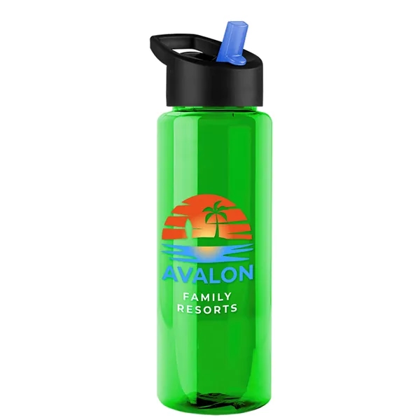 Guzzler 32 Oz. Transparent Bottle with Straw Handle Lid... from ASI 40480 Koozie Group