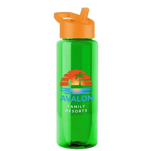 Guzzler 32 Oz. Transparent Bottle with Straw Handle Lid... from ASI 40480 Koozie Group