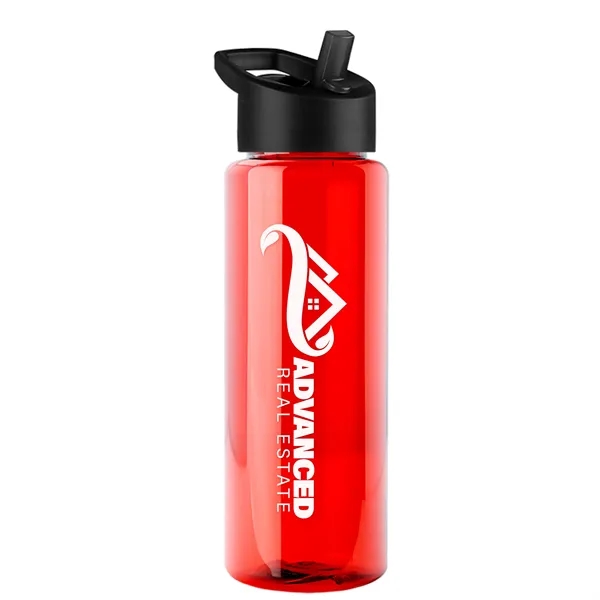 Guzzler 32 Oz. Transparent Bottle with Straw Handle Lid... from ASI 40480 Koozie Group