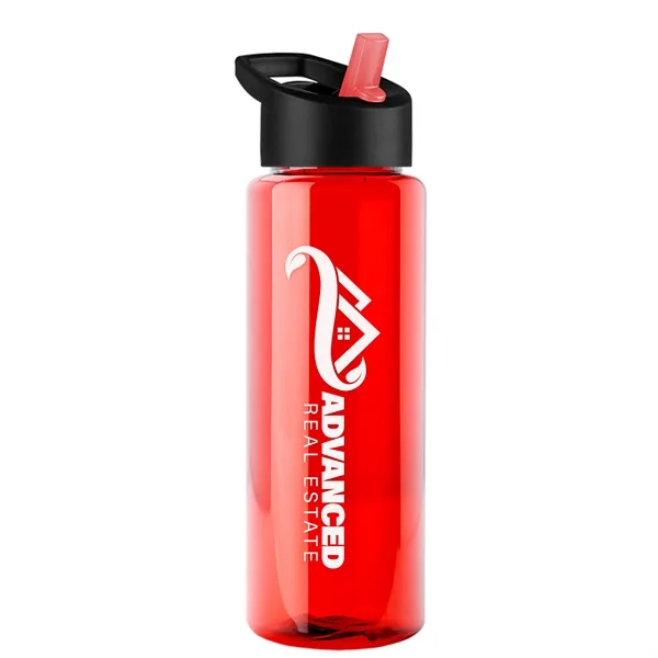Guzzler 32 Oz. Transparent Bottle with Straw Handle Lid... from ASI 40480 Koozie Group