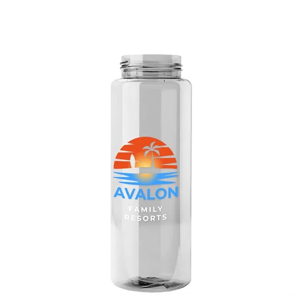 Guzzler 32 Oz. Transparent Bottle with Straw Handle Lid... from ASI 40480 Koozie Group