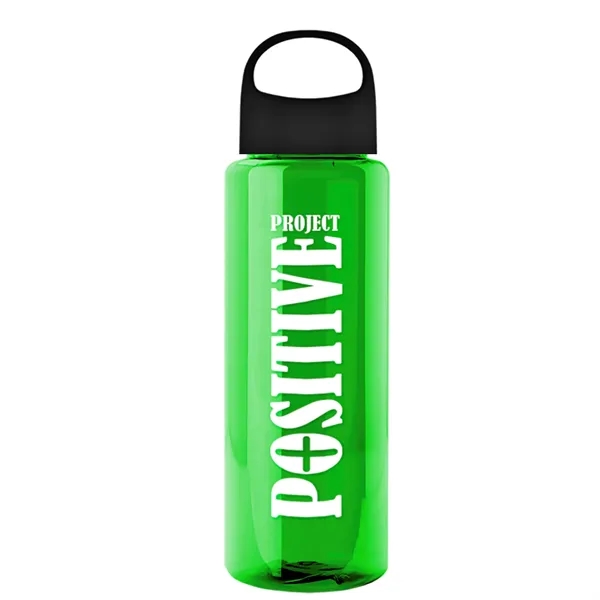 32 oz. Transparent Bottle with Oval Crest lid. Go Big and... from ASI 40480 Koozie Group