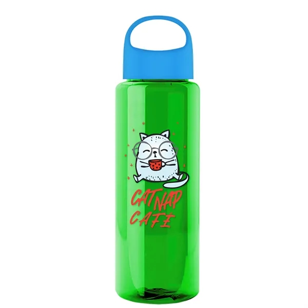 32 oz. Transparent Bottle with Oval Crest lid. Go Big and... from ASI 40480 Koozie Group
