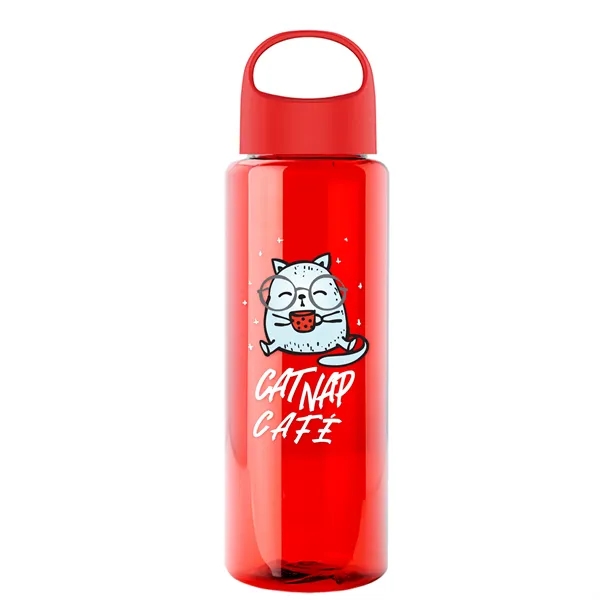 32 oz. Transparent Bottle with Oval Crest lid. Go Big and... from ASI 40480 Koozie Group