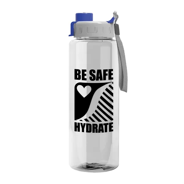 32 oz Transparent Sports Bottles with Quick Snap Drink-thru Lid... from ASI 40480 Koozie Group