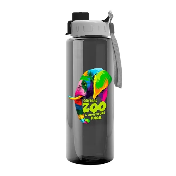 32 oz Transparent Sports Bottles with Quick Snap Drink-thru Lid... from ASI 40480 Koozie Group