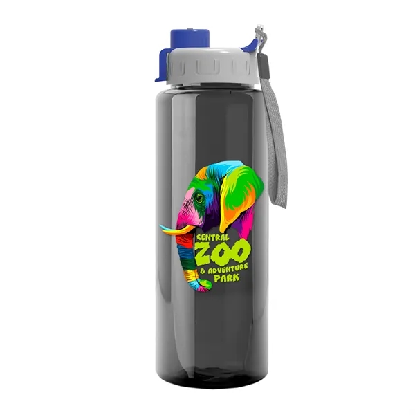 32 oz Transparent Sports Bottles with Quick Snap Drink-thru Lid... from ASI 40480 Koozie Group