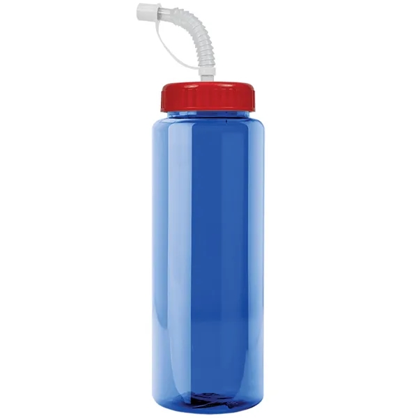 Transparent sports bottle, 32 oz. made of reusable and recyclable PETE.... from ASI 40480 Koozie Group