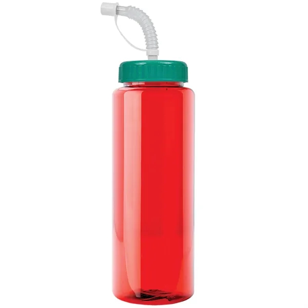 Transparent sports bottle, 32 oz. made of reusable and recyclable PETE.... from ASI 40480 Koozie Group
