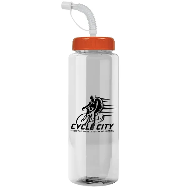 Transparent sports bottle, 32 oz. made of reusable and recyclable PETE.... from ASI 40480 Koozie Group