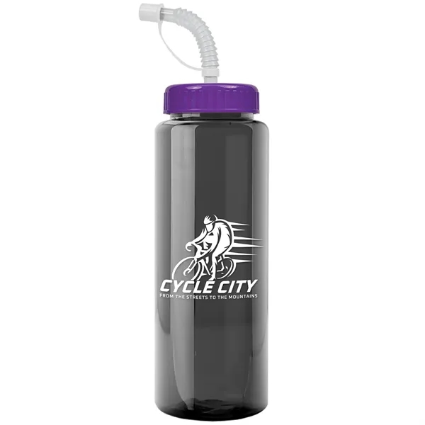 Transparent sports bottle, 32 oz. made of reusable and recyclable PETE.... from ASI 40480 Koozie Group