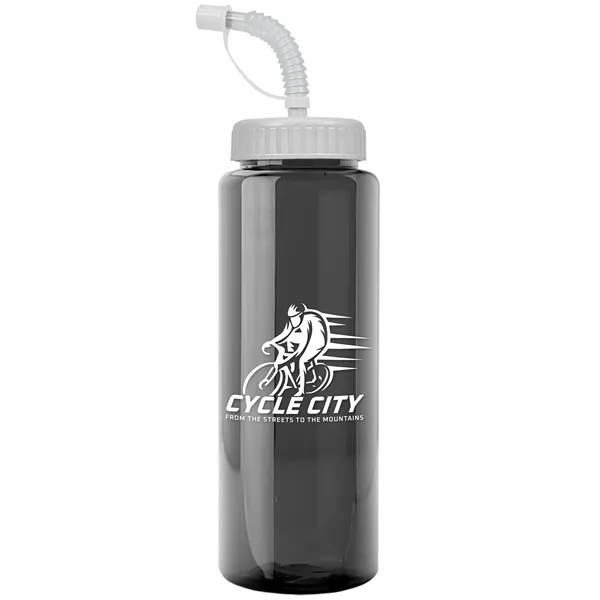 Transparent sports bottle, 32 oz. made of reusable and recyclable PETE.... from ASI 40480 Koozie Group