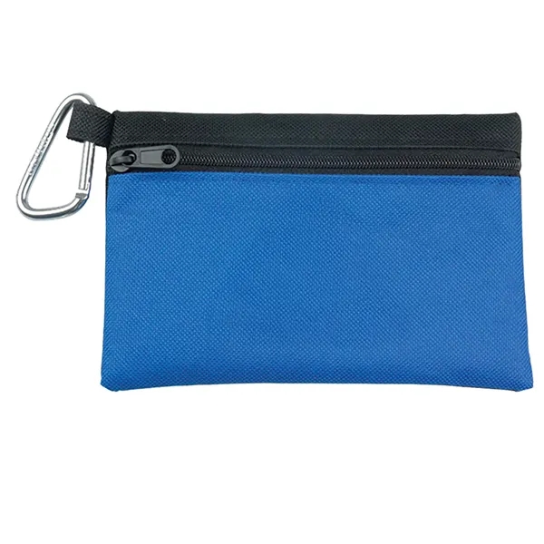 600 denier two-tone polyester zipper tote.... from ASI 40480 Koozie Group
