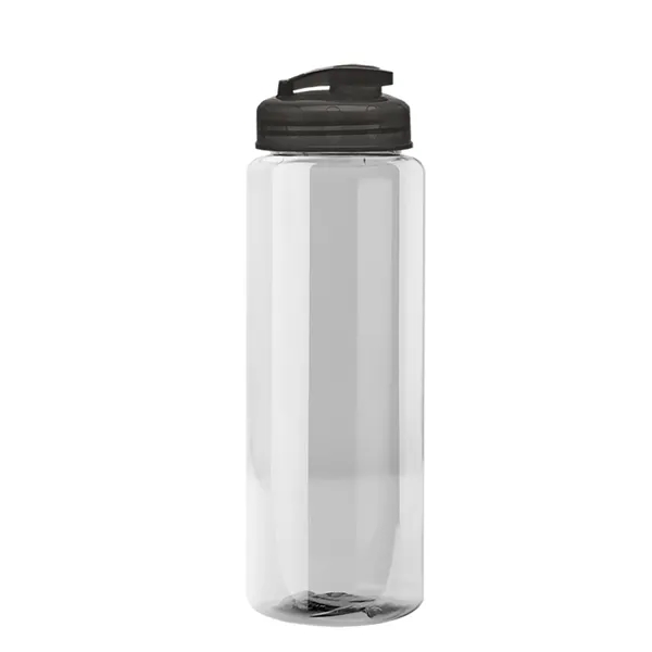 The Guzzler - 32 oz. Transparent Bottle with USA Flip lid... from ASI 40480 Koozie Group