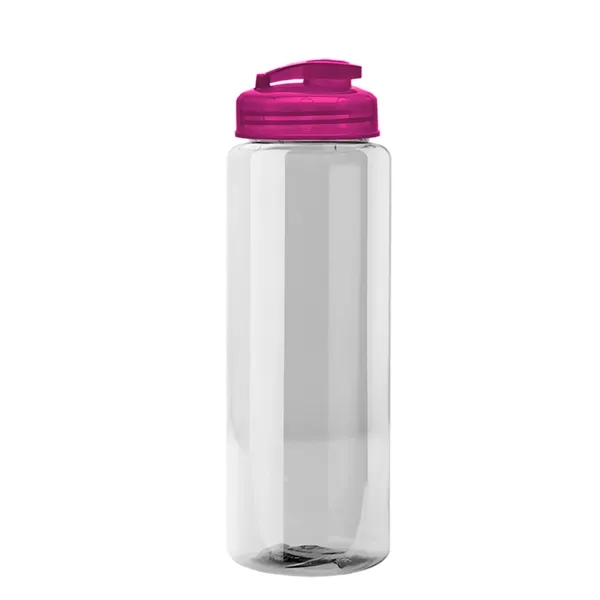 The Guzzler - 32 oz. Transparent Bottle with USA Flip lid... from ASI 40480 Koozie Group