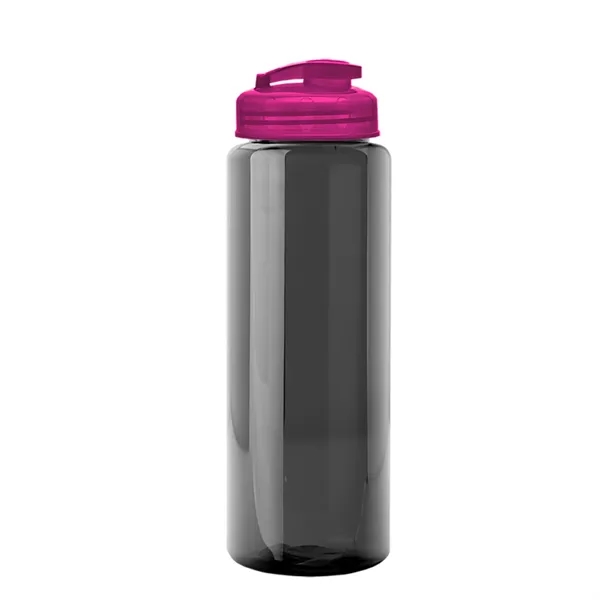 The Guzzler - 32 oz. Transparent Bottle with USA Flip lid... from ASI 40480 Koozie Group