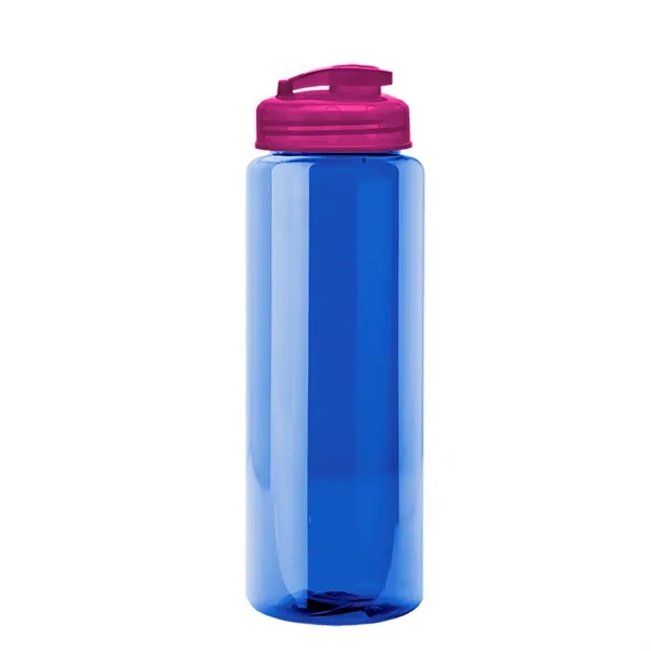 The Guzzler - 32 oz. Transparent Bottle with USA Flip lid... from ASI 40480 Koozie Group